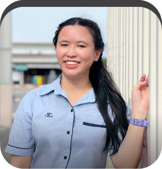 เจ้าหน้าที่วางแผนจัดส่ง CP All Plc. “การเรียนสลับกับฝึกงานทำให้เราเป็นคนที่ตื่นตัวอยู่ตลอดเวลา และรู้ว่าในแต่ละช่วงต้องดำเนินชีวิตอย่างไร”